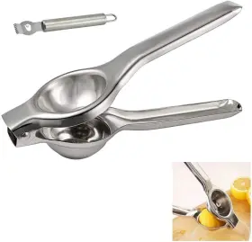 Mihao 747558091608 Large Lemon Squeezer - Premium Quality Stainless Steel With 1 Peeler L