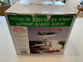 Mj-550ss Miracle Electric Wheat Grass Juicer With Box New Rare Stainless Steel