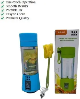 Modaio-je03 Modaio Portable Mini Juicer Blender 13oz Usb Rechargeable Ice Crushing Blue