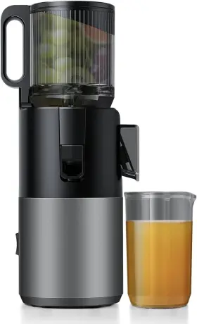 200w Mokkom 768461944959 Cold Press Juicer Slow Masticating 4.7 Inch Extra Large Feed Chute
