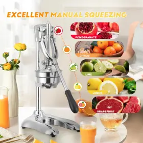 Moongiantgo 750466500995 Commercial Manual Juicer Hand Press Citrus Extractor With 2 Reusable #3