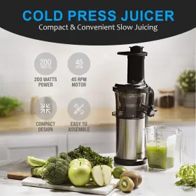 Morollio 198168389522 Cold Press Juicer Slow Masticating Machine For Vegetables And Fruit #3