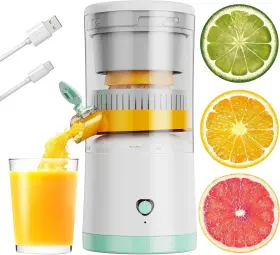Mj201 Moyac Electric Juicer Rechargeable Portable Orange Citrus Machines White