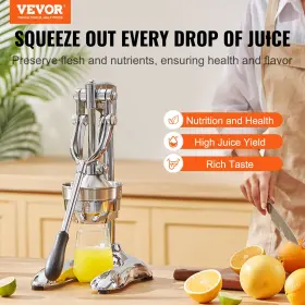 My Store 840349963792 Vevor Citrus Juice Press Hand Orange Juicer Commercial Grade Manua