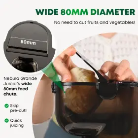 Nebula 797153443562 Grande Cold Press Slow Juicer Machines For Whole Fruits And Vegetables Wide #3