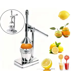 Nmj-770 Nellidem Stainless Steel Manual Juicer - Handheld Citrus Press For Kitchen