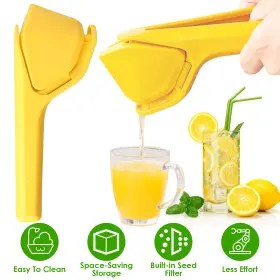 Newhome 717971904427 Manual Lemon Squeezer Fold Flat Design Effortless Hand Juicer