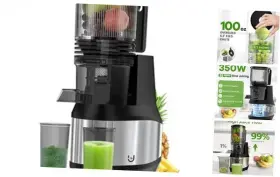 Hgm-901 Ningbo Tyers Electronic Industry Co. Ltd Cold Press Juicer Slow Masticating With 4.35 Feed Chute Whole Fruit And Vegetables