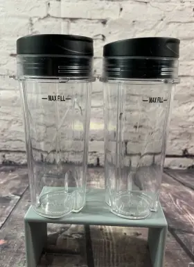 Bl830 Ninja 806808505507 Oem 2 Pack 16 Oz Cup With Lid Nutri Bl660 Bl663 Bl740 Bl780 Bl810