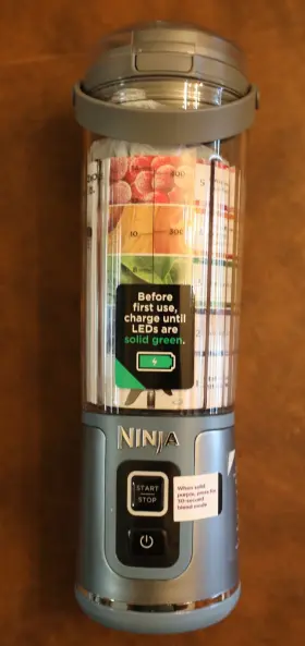 Bc155snv Ninja Bc151bk Blast 18oz Portable Blender Silver/blue New