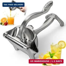 Nisuez 607613850789 Heavy Duty Manual Fruit Juicer Press 2026 Upgrade Lemon Hand With