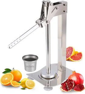 B0f7xdvwp2 Nizodo Heavy Duty Manual Citrus Juicer And Lemon Smasher Stainless Steel Fruit Press Crus
