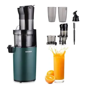 Juicer-3.1 Noasr 717225622787 Compact Cold Press Juicer Machines Slow Masticating Inch Wide Chute Fo