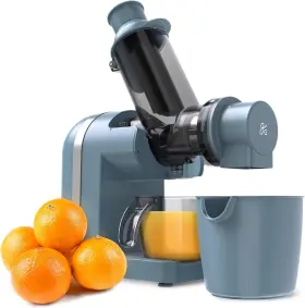 0587 Nobrand Slow Masticating Juicer High Yield Easy Clean Stone Blue