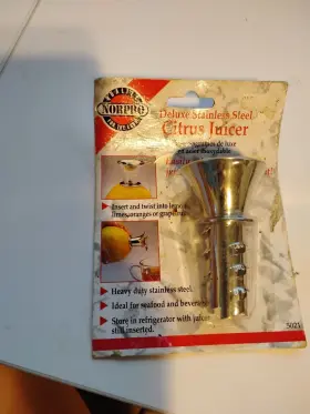 5021 Norpro Deluxe Citrus Juice Extractor Stainless Steel Twist In Fruit Model #
