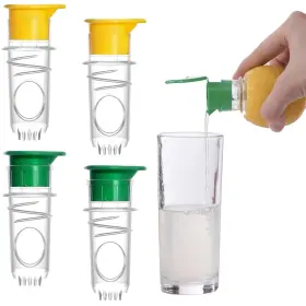 Nv055 Novahf Screw-top Lemon Squeezer 4pcs Manual Juicer With Filter Portable Citrus Jui