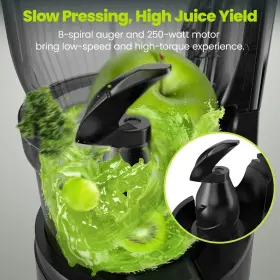 Nuovoware 723314206776 Cold Press Juicer Masticating With 4.25ftft Large Feed Chute 250w Juic #3