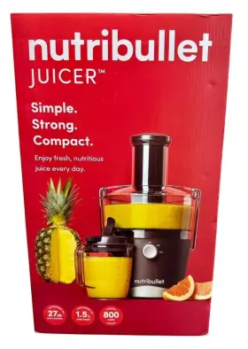Nutribullet Jb-bx006a-23 800w Juicer Large 3 Inch Feed Chute 27oz Juice Pitcher 1.5l Pulp Basin