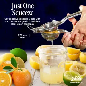 Nuvantee 820103149013 Lemon Squeezer - Large Stainless-steel Manual Citrus Juicer For Lime Juice And #2