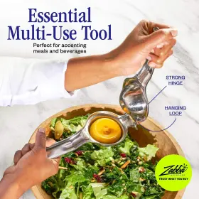 Nuvantee 820103149013 Lemon Squeezer - Large Stainless-steel Manual Citrus Juicer For Lime Juice And #3