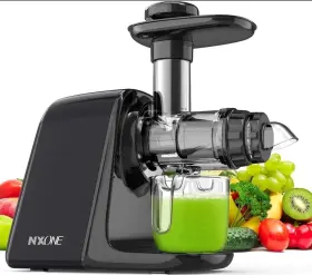 Nxone 763231439574 Juicer Machines Slow Masticating Cold Press Extractor Black