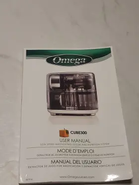 Cube300 Omega Juicer User Manual Replacement For Model