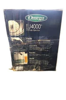 J4000 Omega High Speed Pulp Ejection Juicer 1/3 Hp Juices Vegetables 1yrwarranty #3