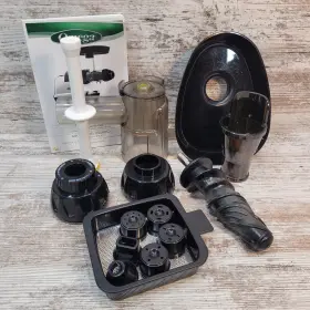 Omega J800 Juicer J8006 Replacement Parts Lot Auger Manual Extras Oem
