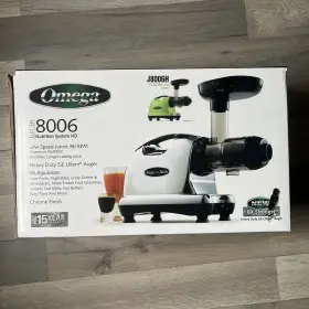 J8006h Omega 8006 Nutrition Center Hd Juicer - Low Rpm Cold Press Lime Green Used