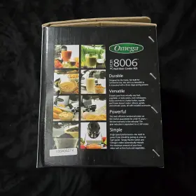 J8006w Omega Juicer White Slow Masticating Cold Press Vegetable And Fruit #3