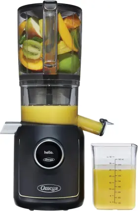 Omsmbtbk134s Omega Ultimate Slow Masticating Batch Juicer Intellidial Cold Press 64oz Black