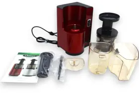 Vsj843qr Omega Vertical Masticating Compact Cold Press 365 Red Juicer New Ob