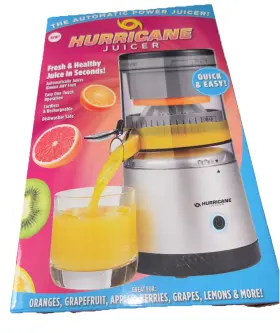 23086 Onetouch Hurricane Juicer As Seen On Tv Powerful Compact Cordless One-touch No Mess Waste