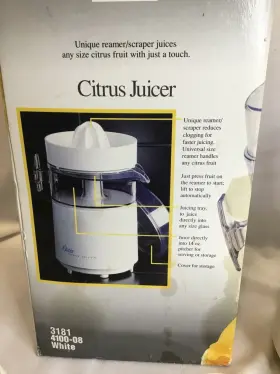 4000-08a Oster Vintage Automatic Electric Citrus Juicer Motor Base Model 4100-08 #3
