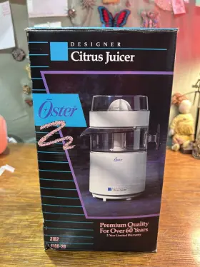 4100-20 Oster Designer Citrus Juicer 1992 3182 New Open Box