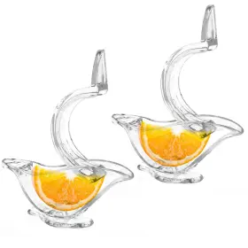 Cz202508140395 Osvje 2pcs Manual Lemon Slice Squeezer Juicer Plastic Portable Fruit