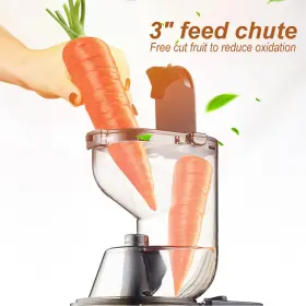 Overtwice 973740310460 Slow Masticating Juicer Cold Press Juice Extractor Apple Orange Cit #2