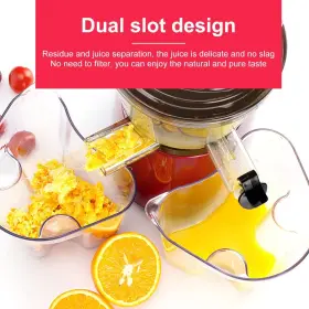 Overtwice 973740310460 Slow Masticating Juicer Cold Press Juice Extractor Apple Orange Cit #3