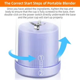 Paddsun 883148431475 350ml Portable Blender Electricblenderbottle Juicer Cup For Shakes And Smoothies #3