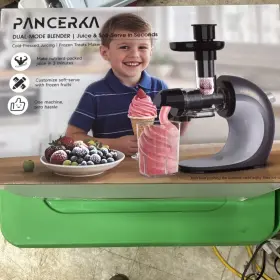 Pancerka Dmb-2021 Masticating Juicer Cold Press Frozen Treats 20oz 2-speed Gray