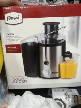 Parini Cookware Pj400 Multi-speed Power Juicer 400w 2-speed Stainless Steel 16 Oz