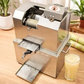 4-roller Preasion 134180 Commercial Desktop Sugarcane Juicer Machine 110v 750w Stainless Steel E
