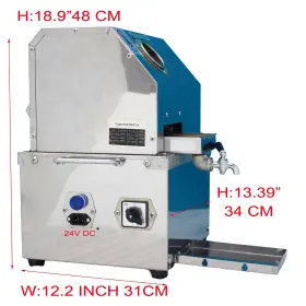 4-134053 Preasion 24v Dc Or 110v Ac Electric Sugarcane Juice Extractor With 3-stainless Steel Roll