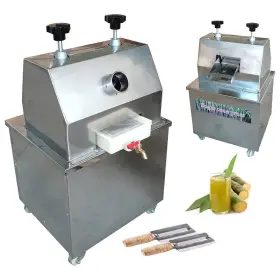 Preasion 758100617252 Used Desktop Electric Sugarcane Press Juicer 3 Roller Juice Extractor Commercial #3