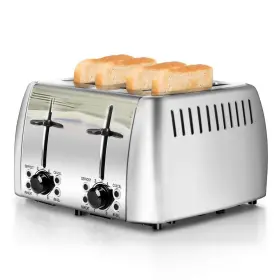 B08j7r6skq Prepameal 4-slice Stainless Steel Toaster Bagel Extra-wide Slots 6 Settings