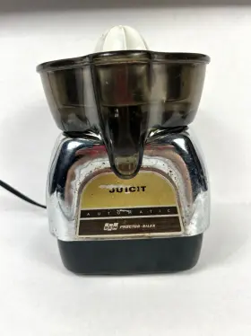 85101 Proctor Silex Vtg Chrome Automatic Juicit Juicer Tested Working Usa Made