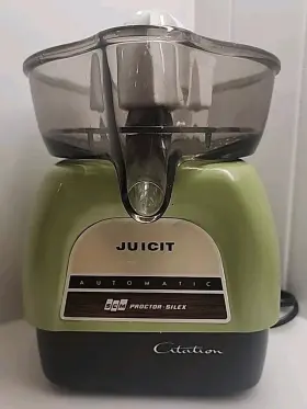 851c4 Proctor Silex Vtg Juicit Citrus Juicer Mcm Avocado Green Citation Tested