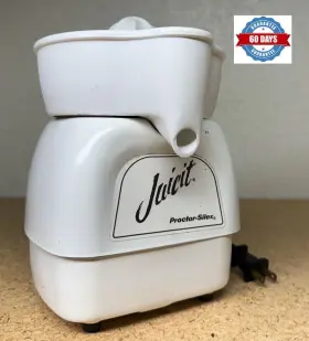 J1170 Proctor Silex Vtg Juicit Automatic Ceramic Reamer M# Citrus Juicer White