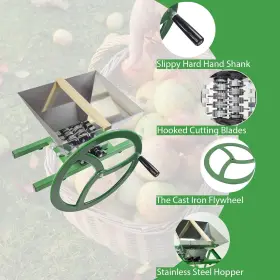 Products Inc. 313025641623 Fruit And Apple Crusher - 7l Stainless Steel Manual Juicer Grinder Scratt #3