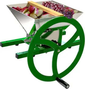 Products Inc. 313025641623 Fruit And Apple Crusher - 7l Stainless Steel Manual Juicer Grinder Scratt